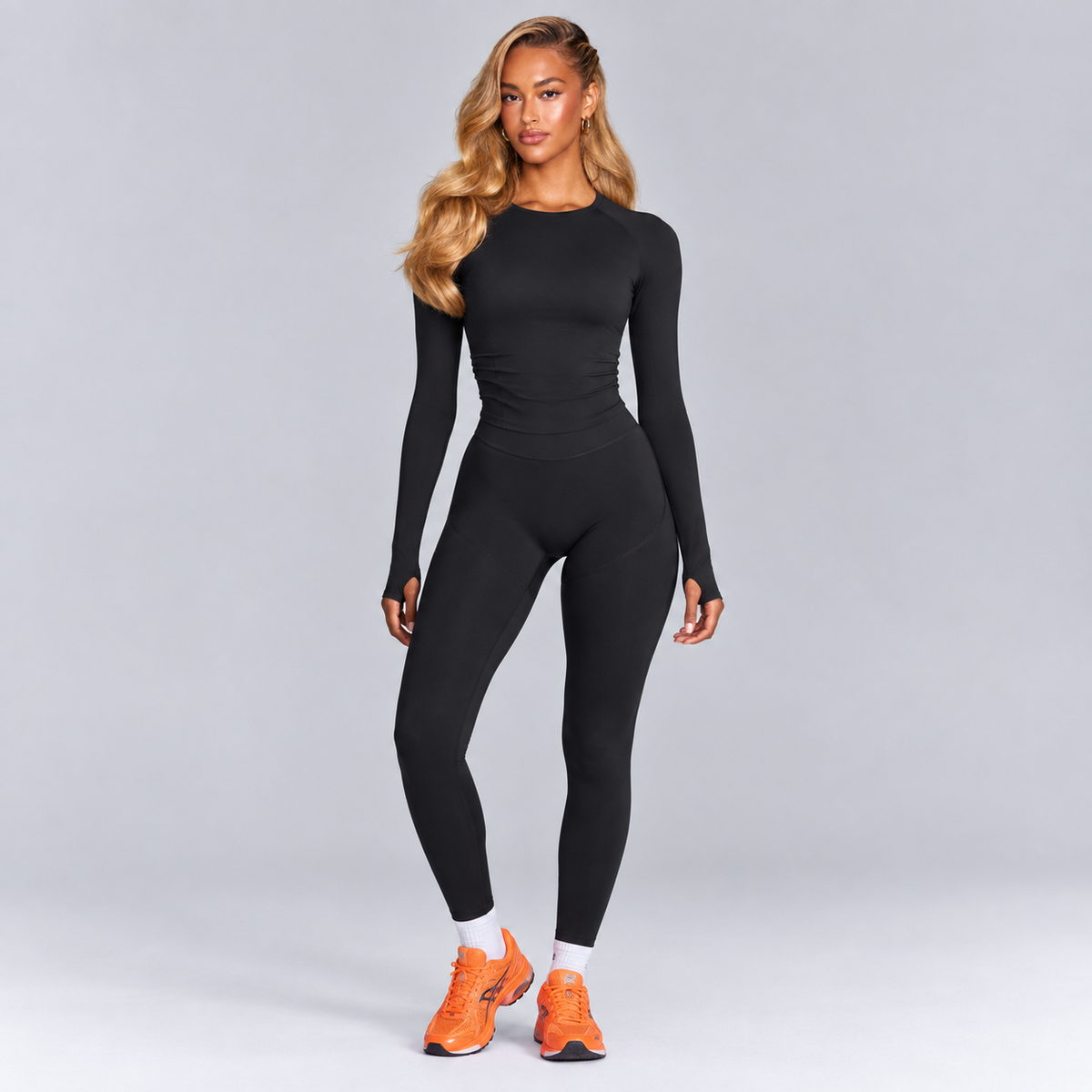Sculpt Long Sleeve Top - Clear Blue