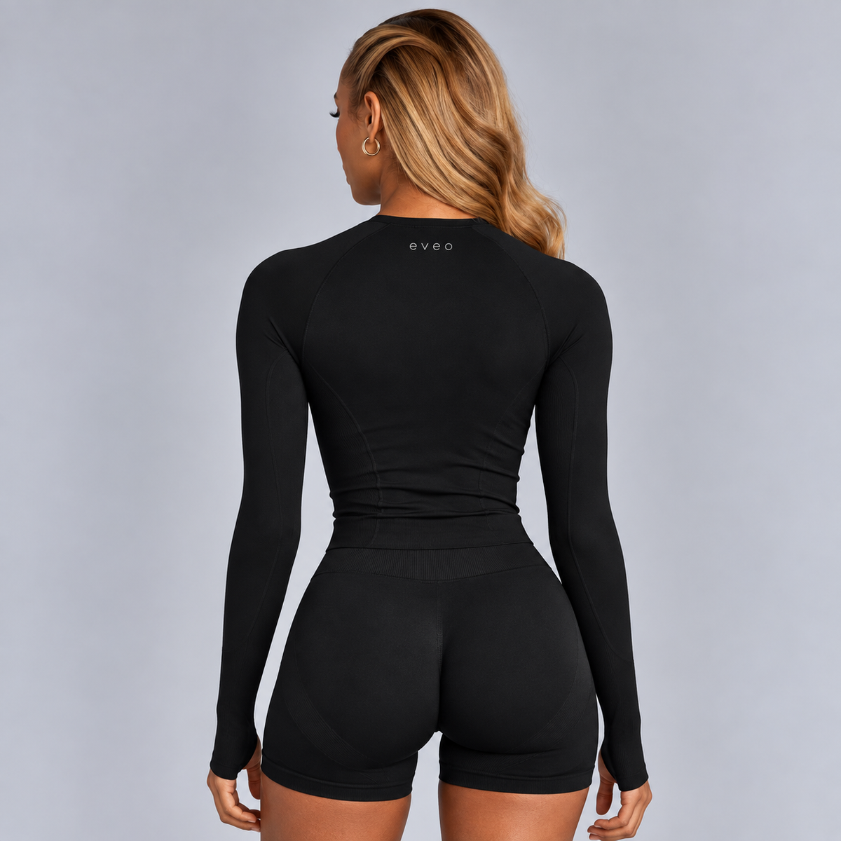 Sculpt Long Sleeve Top - Clear Blue