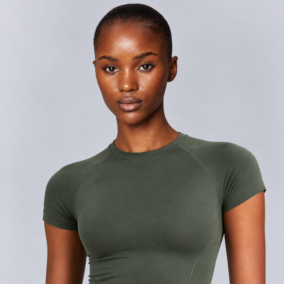 SecondSkin™ Seamless Top - Shadow Green